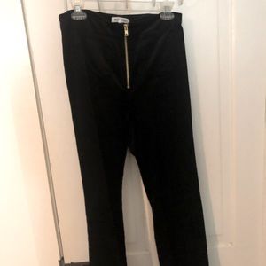 Velvet high waisted pants
